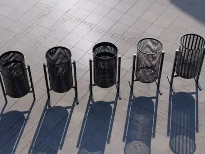 Street Metal Bins Pack