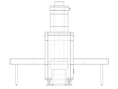 Security Checkpoint 3D Model Low-poly 3D model