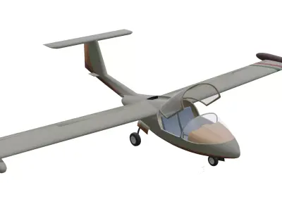 Caproni Vizzola C22J Ventura Low-poly 3D model