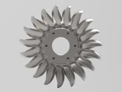 Pelton runner    3D model