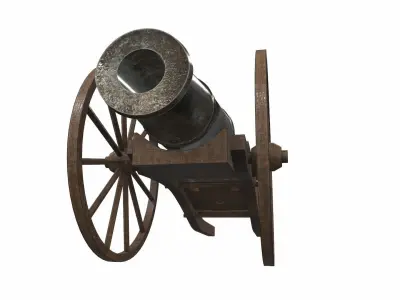 Cannon 3 old 3D model