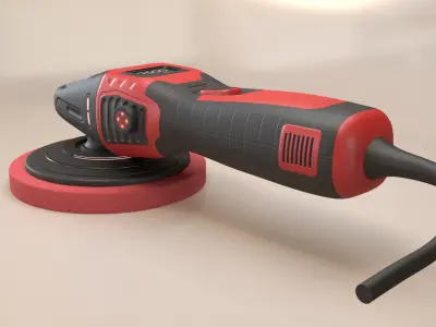 Polisher Low-poly 3D model