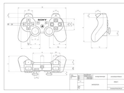 PS3 controllor Model Game Low-poly 3D model