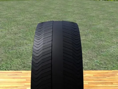 ORTAS TIRE NO 19 GAME READY Low-poly 3D model
