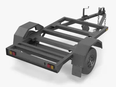 Towable Mounting Frame Trailer 3D model
