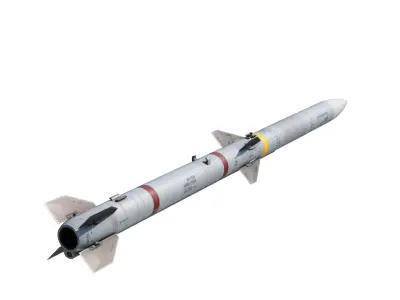 AIM-120 AMRAAM BVR air-to-air Missile 3D model