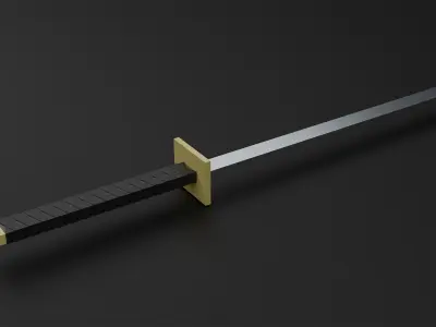 Weapon Pack Low Poly Free 3D model