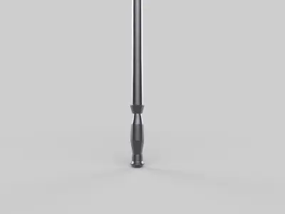 Battle axe Low-poly 3D model 11