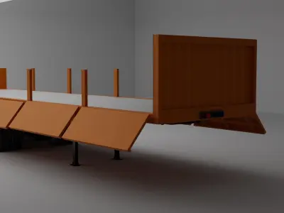 TRAILER FLATBED  3D model