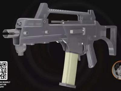 G36 Tactical Assault Rifle - 3D Modern Model  3D model