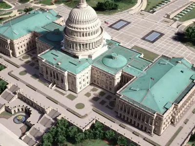United States Capitol 3D model get
