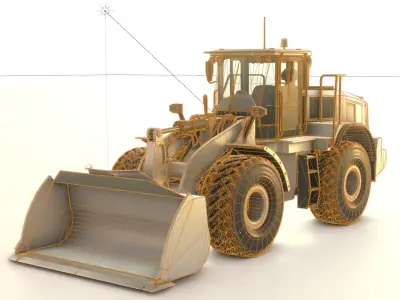Wheel Loaders 3D Model Pack