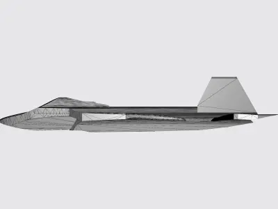 Aeroplane 3d Low-poly 3D model