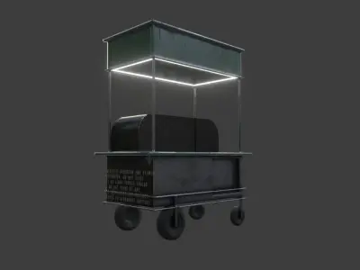 Food Mobile Stand Low-poly 3D model