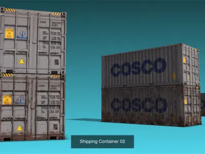 Shipping Containers 3D Model Pack