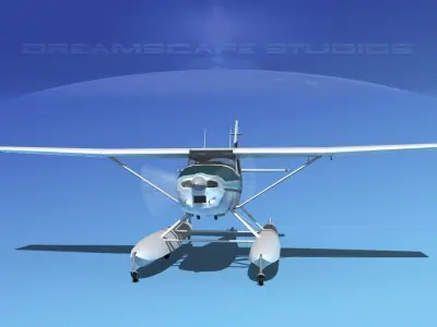 Cessna 182 Skylane Seaplane V11 3D model
