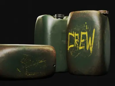 Plastic Can 3D Model Low-poly 3D model