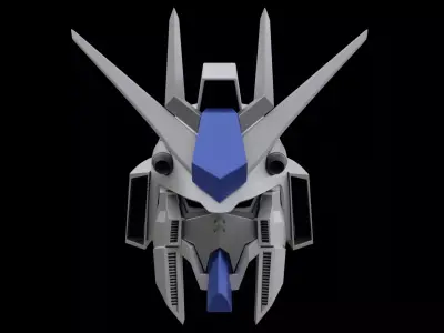 Gundam Robot Head 3D model
