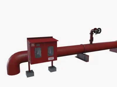 Fire Fighting Pipeline 3D model