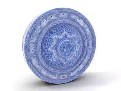 Mystic Rune Amulet model pack Low-poly 3D model