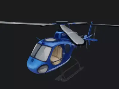 Helicopter 3D Model 3D model purchase