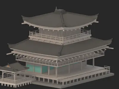 pagoda-01 Low-poly 3D model