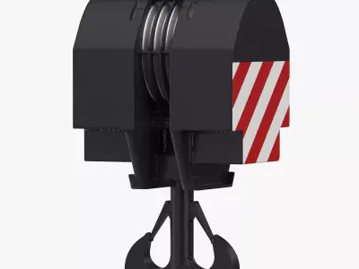 Liebherr LR Crane Hook Block 03 1 3D model