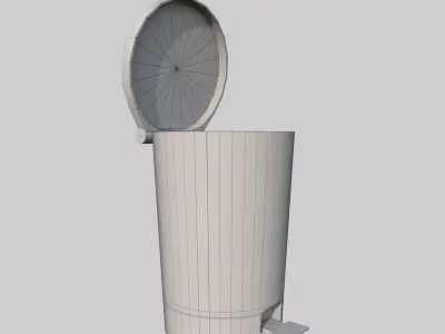 Dust Bin Free low-poly 3D model