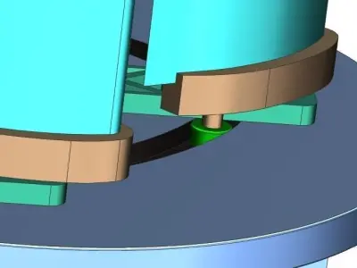 Vertical wind axis turbine with GUIDE PATH Free 3D model