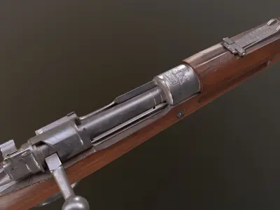 Rifle Mauser 98 Free low-poly 3D model