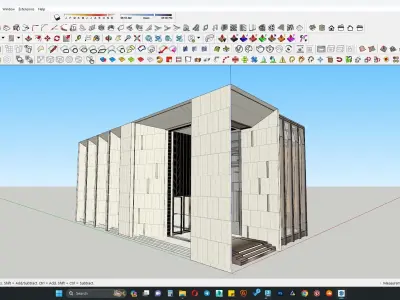 Office building sketchup model 3D model