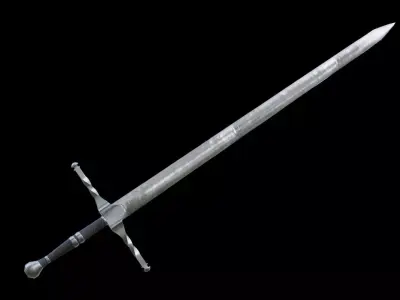 Rune Sword Low-poly 3D model buy