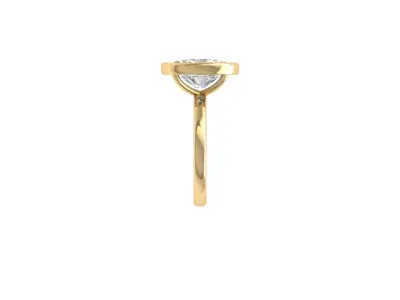 Oval Solitaire Ring  3D print model purchase