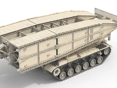 Armored Bridge M60 AVLB Low-poly 3D model
