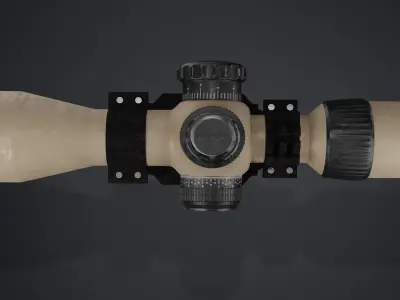 Gun Scope 3D Free low-poly 3D model