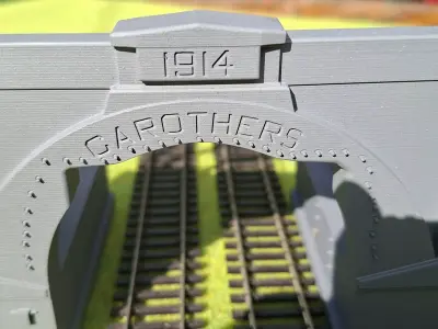 Randolph and Carothers tunnel portals USA 1-87 resin 3D print model
