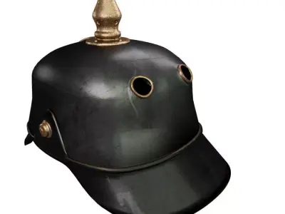 Helmet medieval 5 Low-poly 3D model