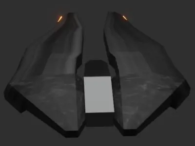 Sci fi Spaceship Free low-poly 3D model