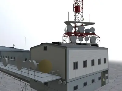 Innsbruck Patscherkofel Low-poly 3D model