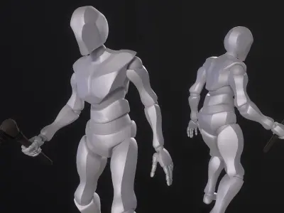 Axe of Otzi - A Copper Age Tool Low-poly 3D model