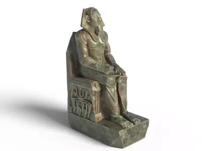 Khafre king Low-poly 3D model