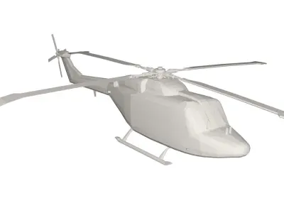 Military Helicopter concept Low-poly 3D model by vlad25