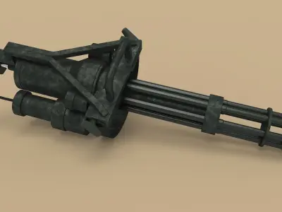 Machine gun 3D model order