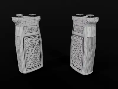 Daniel Defense M-LOK Vertical Foregrip Low-poly 3D model