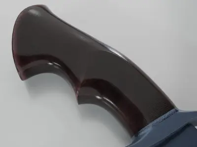 Hunting knife Low-poly 3D model shop