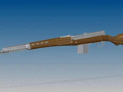 SVT-40 bullet 3D model