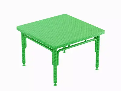 Metallic Table 05 Low-poly 3D model