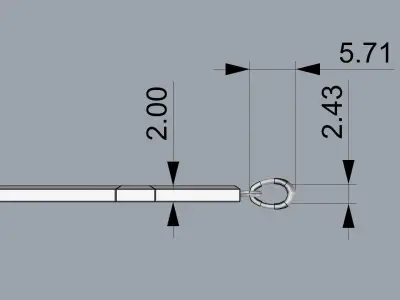 Cross Diamond Pendant - 3D Printable Model 3D model