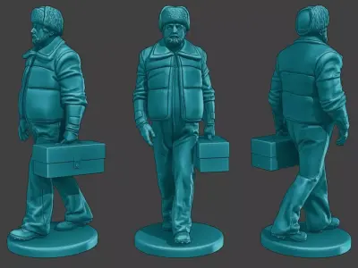 Actual Male Truck Driver AMTD 001 3D print model