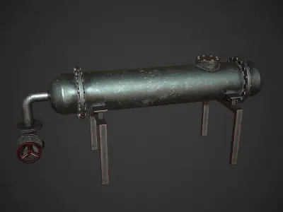 Metal Balloon Low-poly 3D model